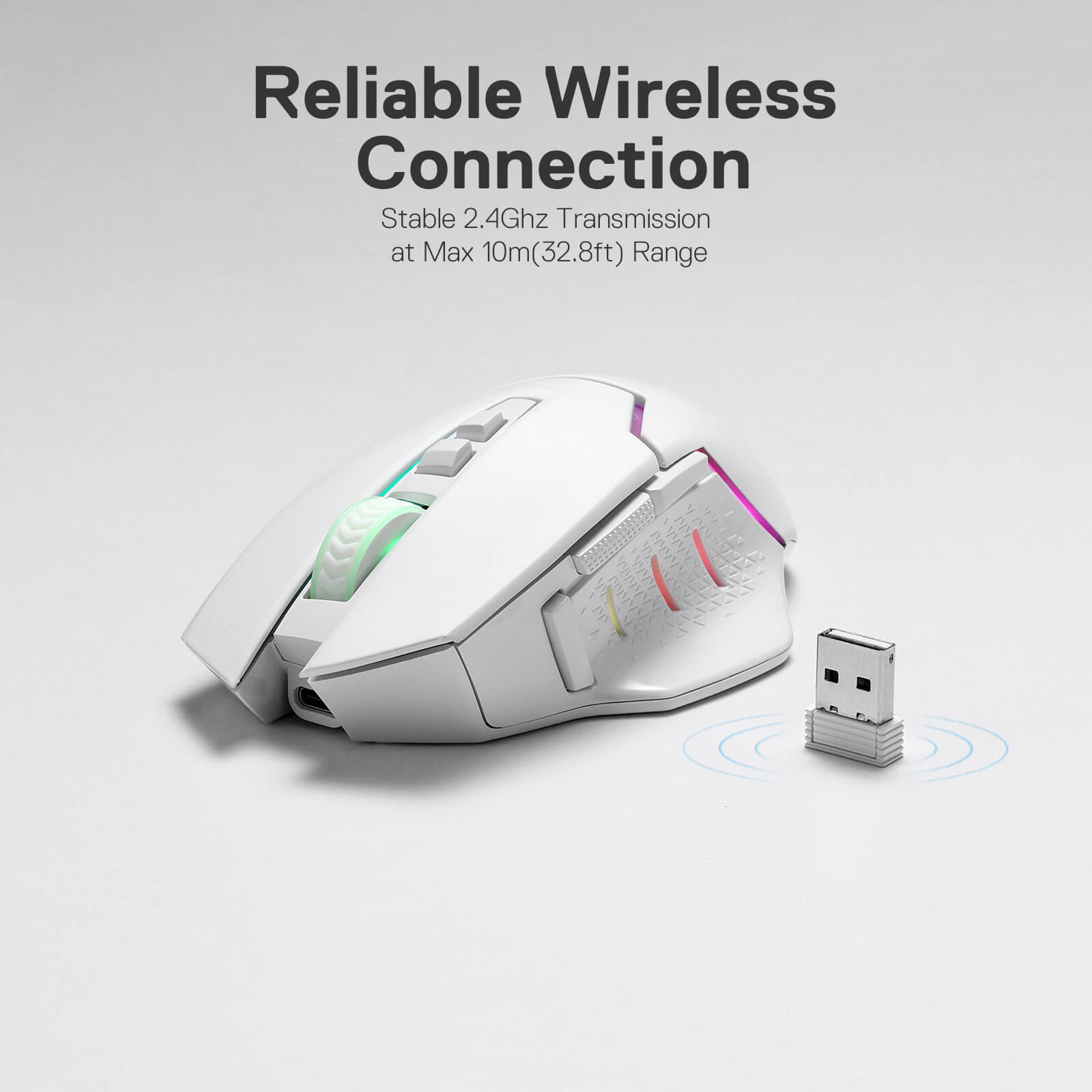 MIRAGE M690 PRO white mouse