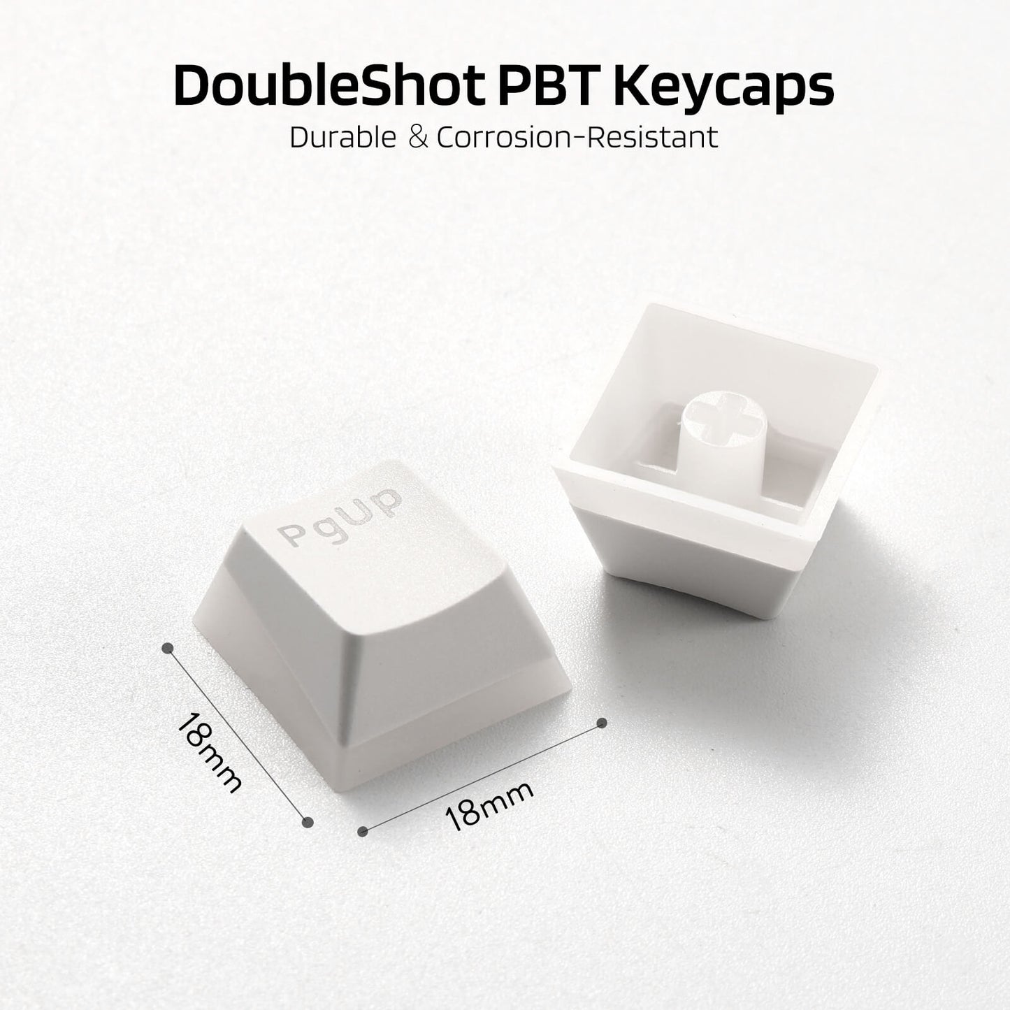 (Nur Tastenkappen) Redragon X LTC 117-Tasten OEM-Profil PBT Double Shot Tastenkappen-Set