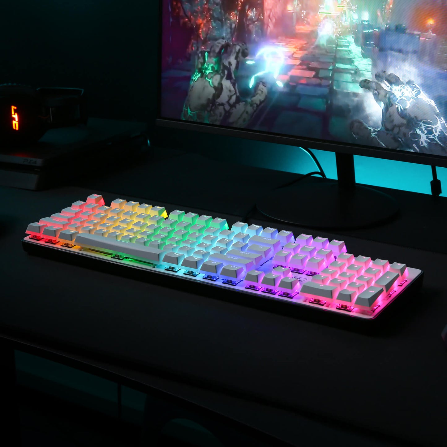 (Nur Tastenkappen) Redragon X LTC 117-Tasten OEM-Profil PBT Double Shot Tastenkappen-Set