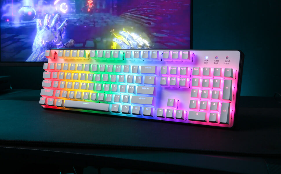 (Nur Tastenkappen) Redragon X LTC 117-Tasten OEM-Profil PBT Double Shot Tastenkappen-Set