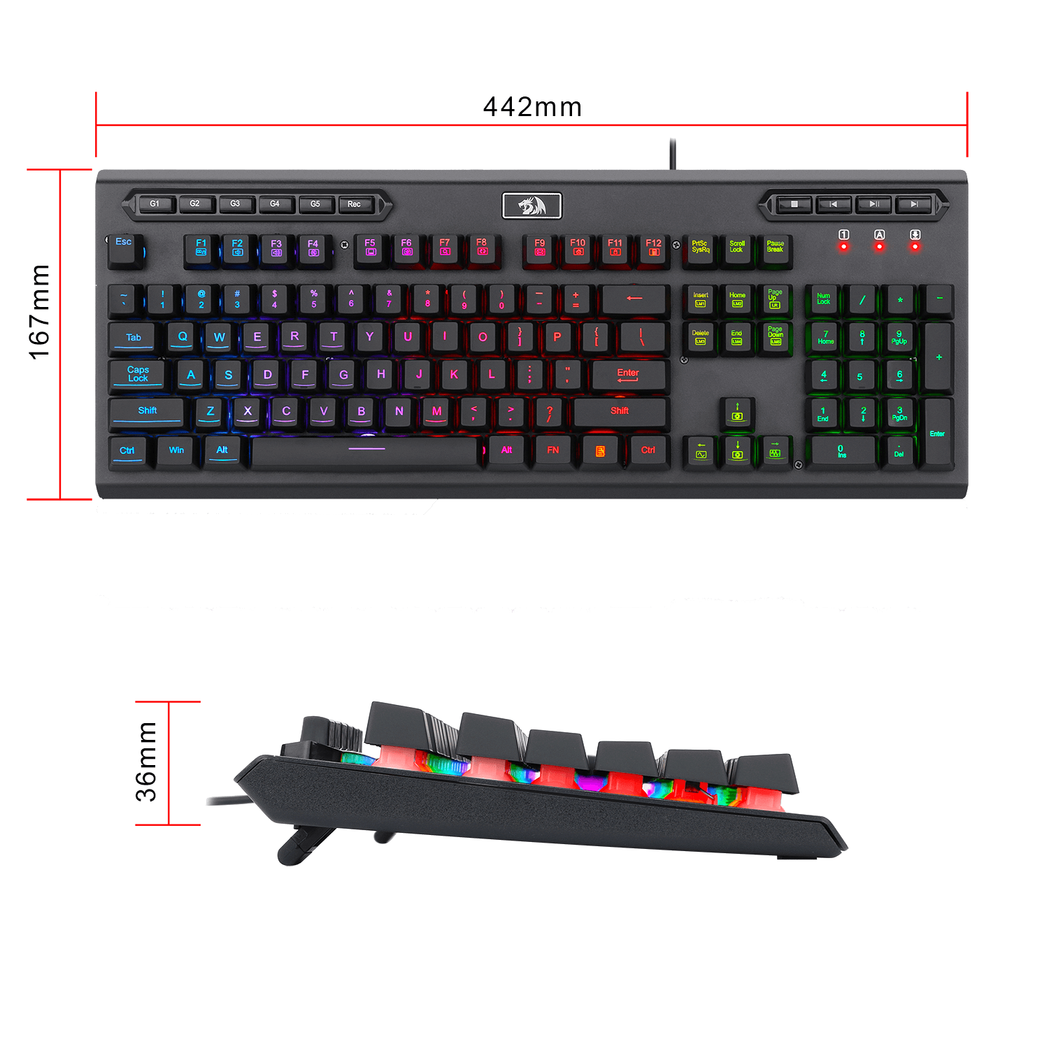 Redragon ADITYA K513 Membrane Gaming Keyboard