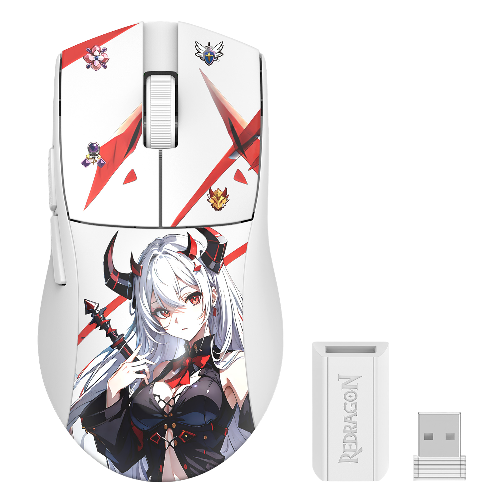 Redragon EISA K1NG PRO M916 49G Wireless anime Gaming Mouse,1Khz