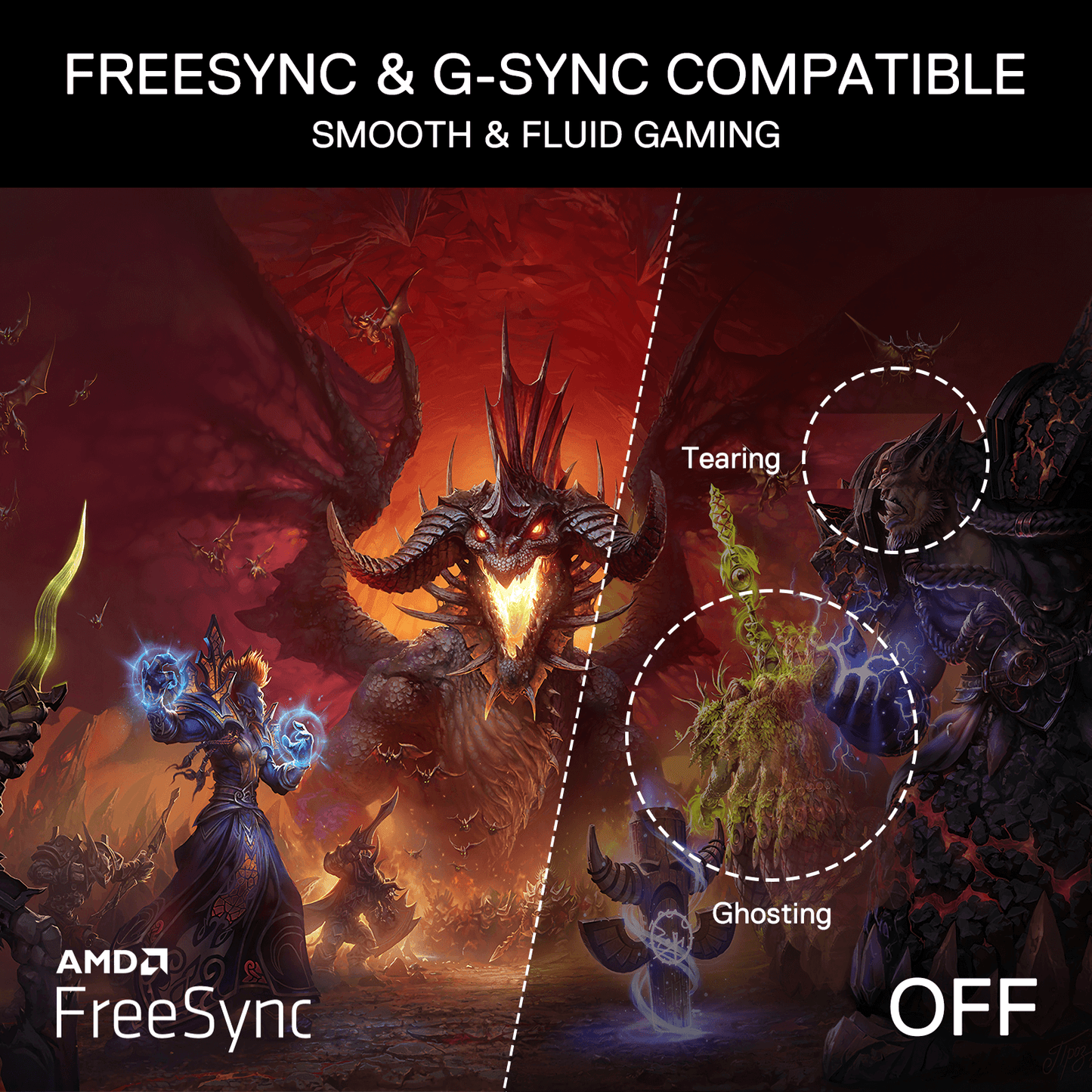 Redragon GM32 32" Curve Gaming Monitor - QHD 2560x1440, 180Hz, 1.76ms, Support FreeSync & G-Sync, 1000R Curvature, Tilt Adjustable, DisplayPort HDMI, VESA Wall Mount, Fast VA Computer Monitor