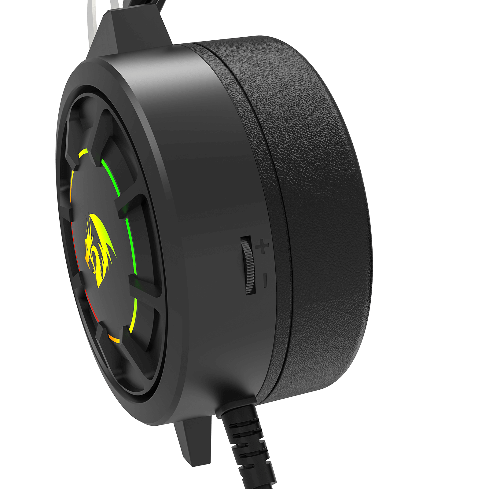 Redragon H314 RGB Gaming Headset - Wired Computer Headset with 40mm Drivers, USB Connection, Lightweight Design, and Soft PU Leather Ear Cushions for Ultimate Comfort