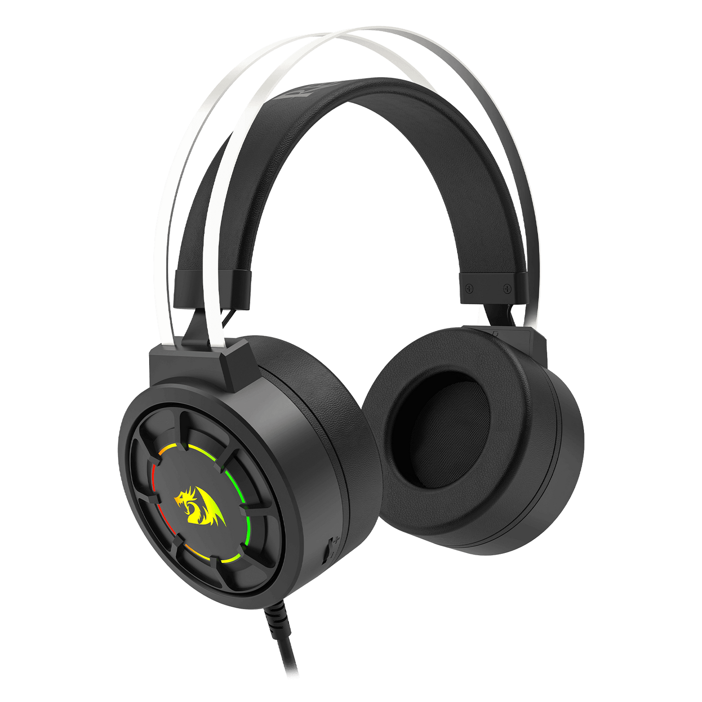 Redragon H314 RGB Gaming Headset - Wired Computer Headset with 40mm Drivers, USB Connection, Lightweight Design, and Soft PU Leather Ear Cushions for Ultimate Comfort