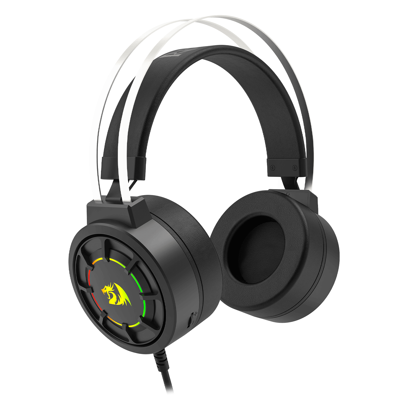Redragon H314 RGB Gaming Headset - Wired Computer Headset with 40mm Drivers, USB Connection, Lightweight Design, and Soft PU Leather Ear Cushions for Ultimate Comfort