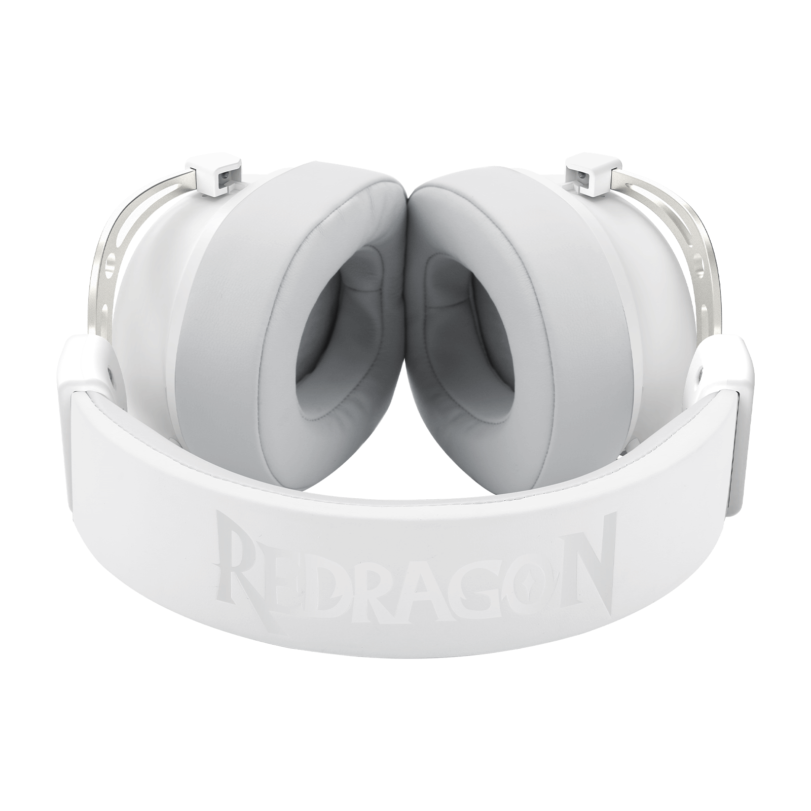 Redragon H730 USB Wired Gaming Headset - 53mm Drivers, 360° Spatial Sound, Detachable Noise-Canceling Microphone, Magnetic Replaceable Ear Cushions, Over-Ear Headphones Works for PC/PS4/PS5, White