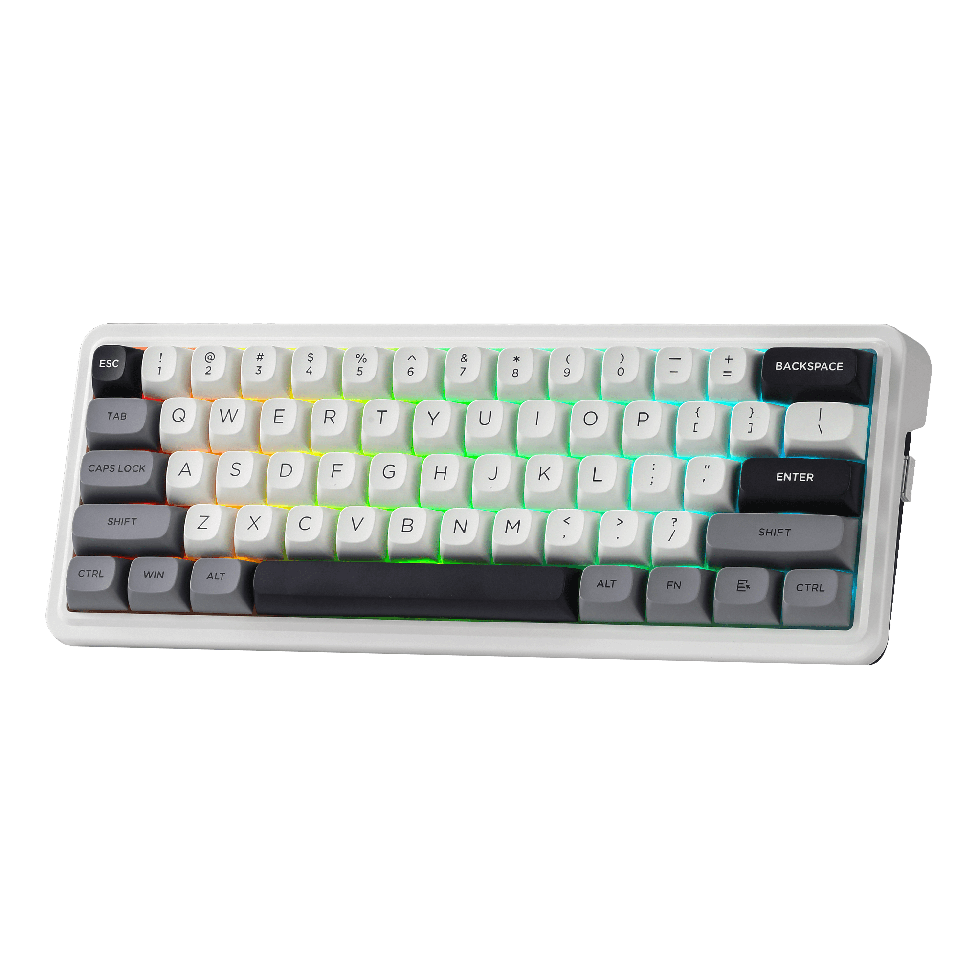Redragon K722 PRO 60% Wireless Gasket RGB Gaming Keyboard, 61 Keys Hot-Swap Compact Mechanical Keyboard w/Free-Mod Socket, 5-Layer Noise Dampening & Round PBT Keycaps, Quiet Custom Linear Switch