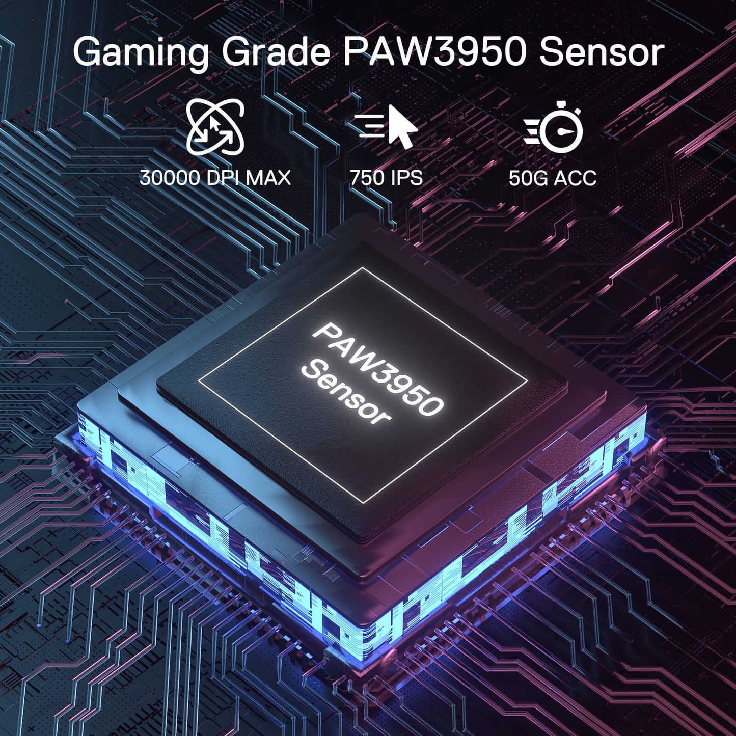 Redragon M916 ULT Wireless 8K Polling Rate Gaming Mouse, 49G Ultra-Light 30,000 Max DPI Gaming Mice w/Ergonomic Natural Grip Build, Full Programmable Buttons, Software Supports DIY Keybinds & DPI