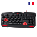 Clavier Gaming Redragon K301 AZERTY FR - Membrane, 12 Touches Multimédias, Anti-conflit, Rétroéclairage Rouge - 9