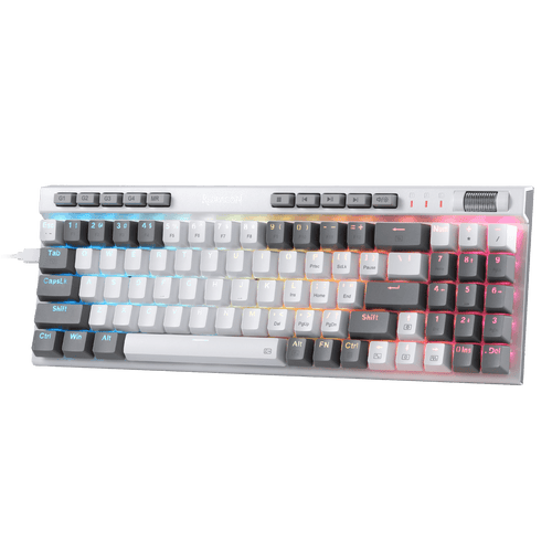 Redragon K655 75% RGB Wired Mechanical Gaming Keyboard, 78 Keys Hot-Swap Mechanical Keyboard w/Aluminum Cover Board, Upgraded Socket and Onboard Macro/Media Keys, Quiet Linear Red Switch