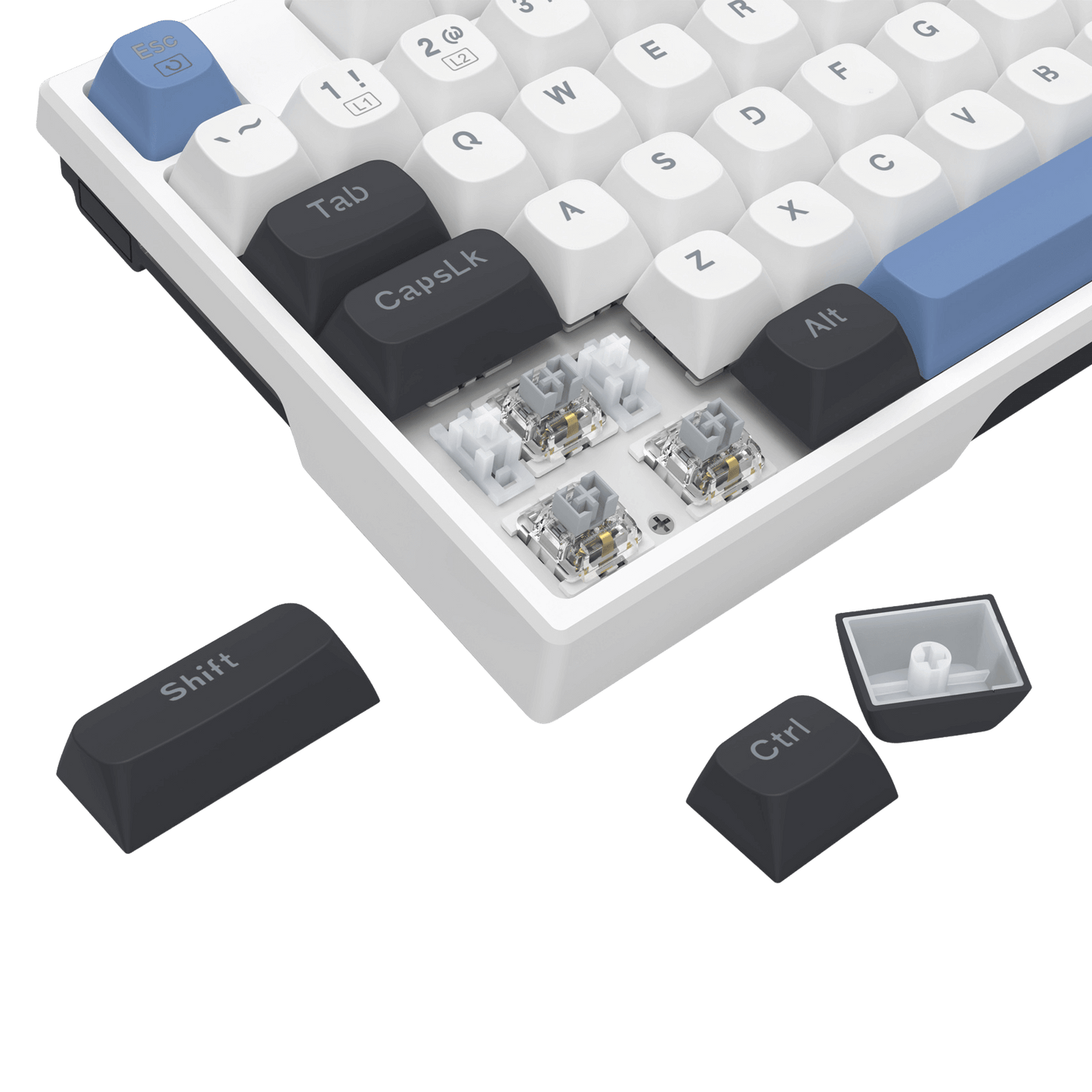 Redragon K668 Wired Gasket RGB Gaming Keyboard, 108 Keys Mechanical Keyboard w/Extra 4 Hotkeys, Upgraded Hot-swappable Socket, Sound Absorbing Foam, Mixed Color Keycaps, Custom Linear Switch