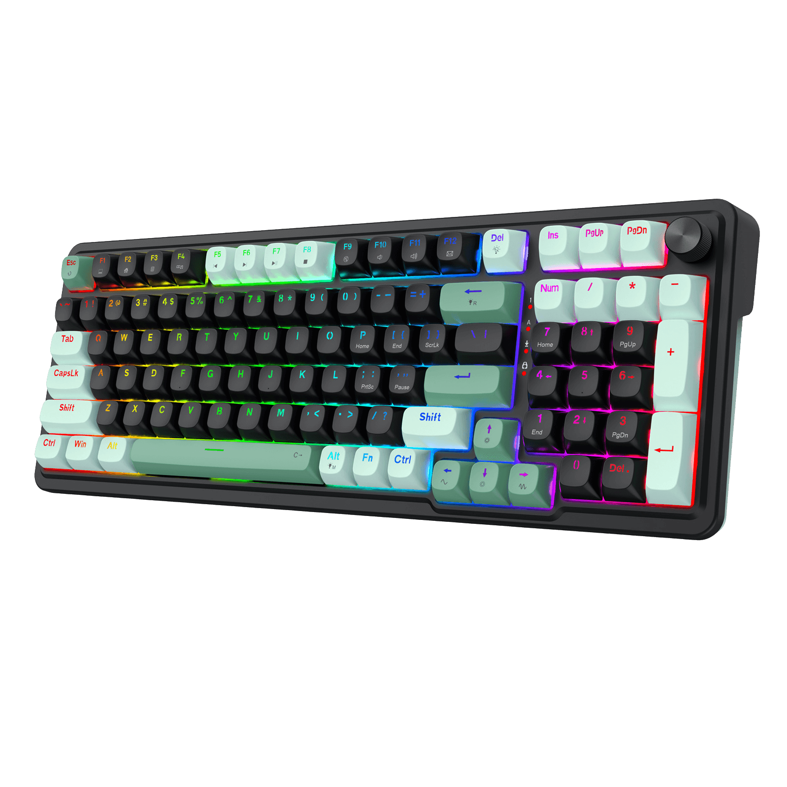 Redragon K686 HE Rapid Trigger Gaming Keyboard, 98 Keys 8K Wired Mechanical Keyboard w/ Next-Gen UltraMag 100% POM Silky Magnetic Switch, Dual-Module Floating Patent Structure Design, 2-Layer Noise Dampening
