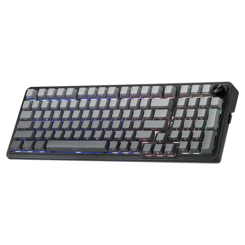Redragon K686 PRO 98 Keys Wireless Gasket RGB Gaming Keyboard, 3-Mode PBT Mechanical Keyboard w/Hot-Swap South-Facing RGB Socket, Dedicated Knob Control & 5-Layer Noise Dampening, Gradient PBT Keycaps