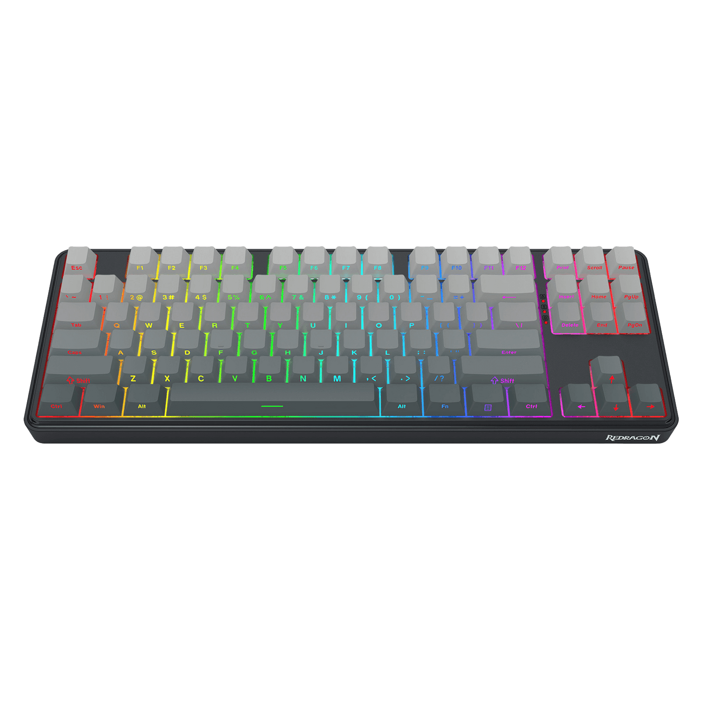 Redragon K707 HE Rapid Trigger Gaming Keyboard, 87 Keys TKL Wired Mechanical Keyboard w/Hyper-Fast Actuation Hall Effect Magnetic Switch, Actuation Point Adjustable, Side Printed PBT Gradient Keycaps