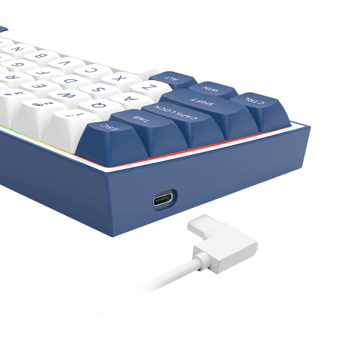 Redragon K717 PRO QMK/VIA Custom Gaming Keyboard, 61 Keys Wireless Programmable Mechanical Keyboard w/60% Compact Layout, Hot-Swap Socket, & 3-Layer Noise Dampening, Custom Linear Switch