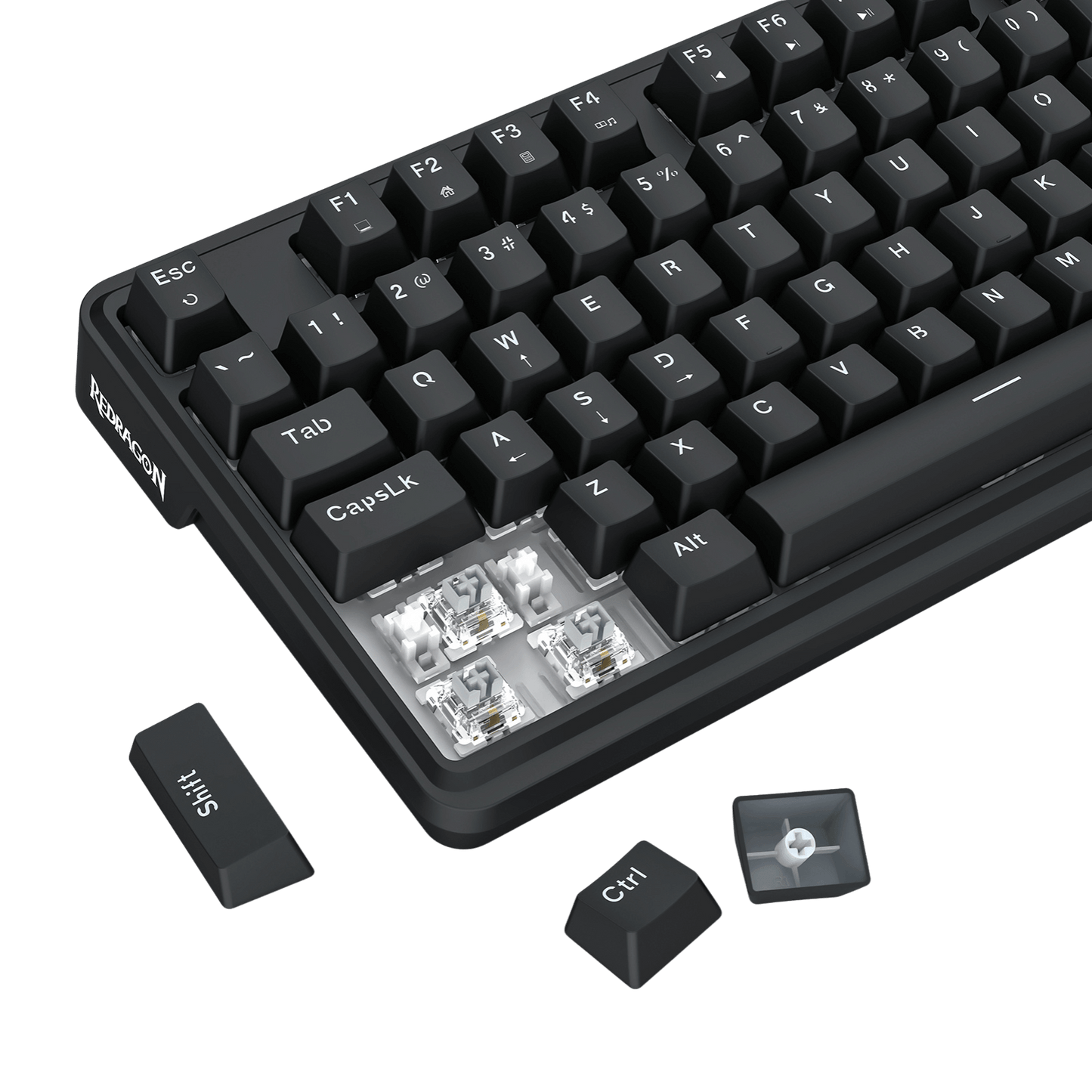 Redragon K745 Wired Gasket RGB Gaming Keyboard, 108 Keys Mechanical Keyboard w/Extra 4 Hotkeys, Upgraded Hot-swappable Socket, 5-Layer Noise Dampening, Creamy & Thocky Custom Linear Switch