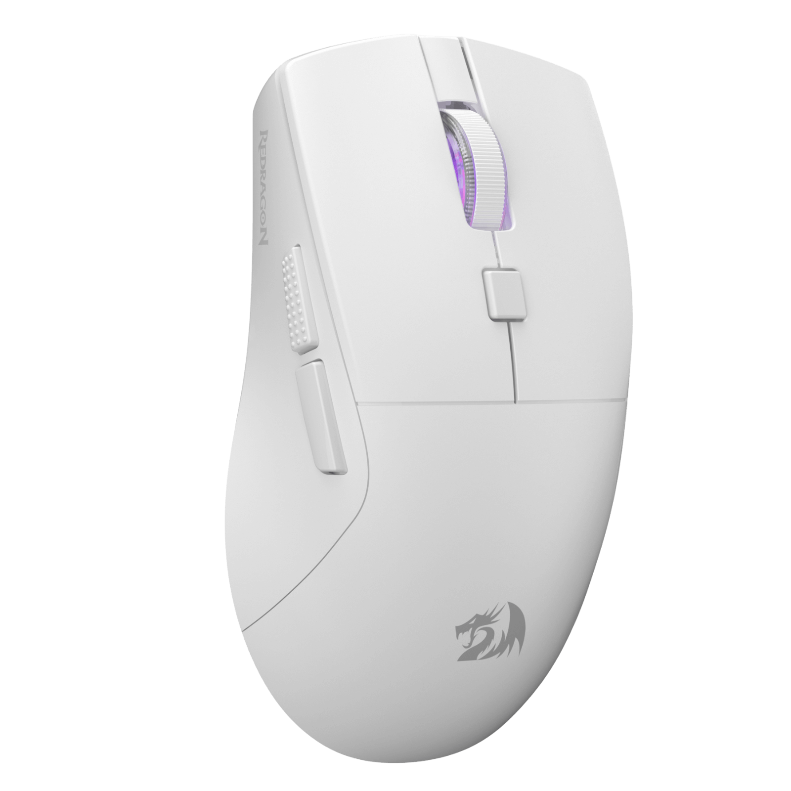 Redragon M618 LIT Wireless Gaming Mouse, 10000 DPI Optical Ergonomic Mouse with 6 Programmable Buttons, 70G Ultra Lightweight, Software Supports DIY Keybinds, White| show