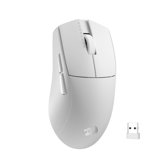 Redragon M916 Wireless Gaming Mouse, 49G Ultra-Light 8K DPI 2.4G Wireless Gaming Mouse w/Ergonomic Natural Grip Build, Full Programmable Buttons, Software Supports DIY Keybinds & DPI | show