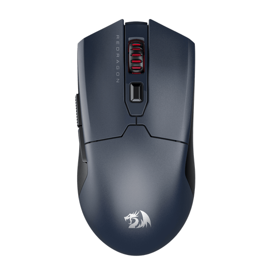 Redragon M995 LIT Wireless Gaming Mouse, 10000 MAX DPI Rechargeable Mouse, BT & 2.4G Wireless, 6 Macro Buttons, Ultra Lightweight, Reliable Power Capacity for PC/Mac/Laptop, Gray & Black