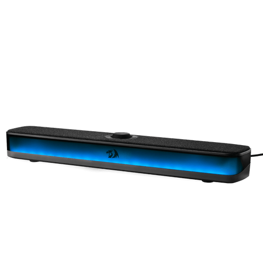 Redragon GS515 RGB Desktop Soundbar, 2.0 Channel Stereo Computer Speakers for Desktop with Bluetooth 5.3, USB-C/USB Powered, Black