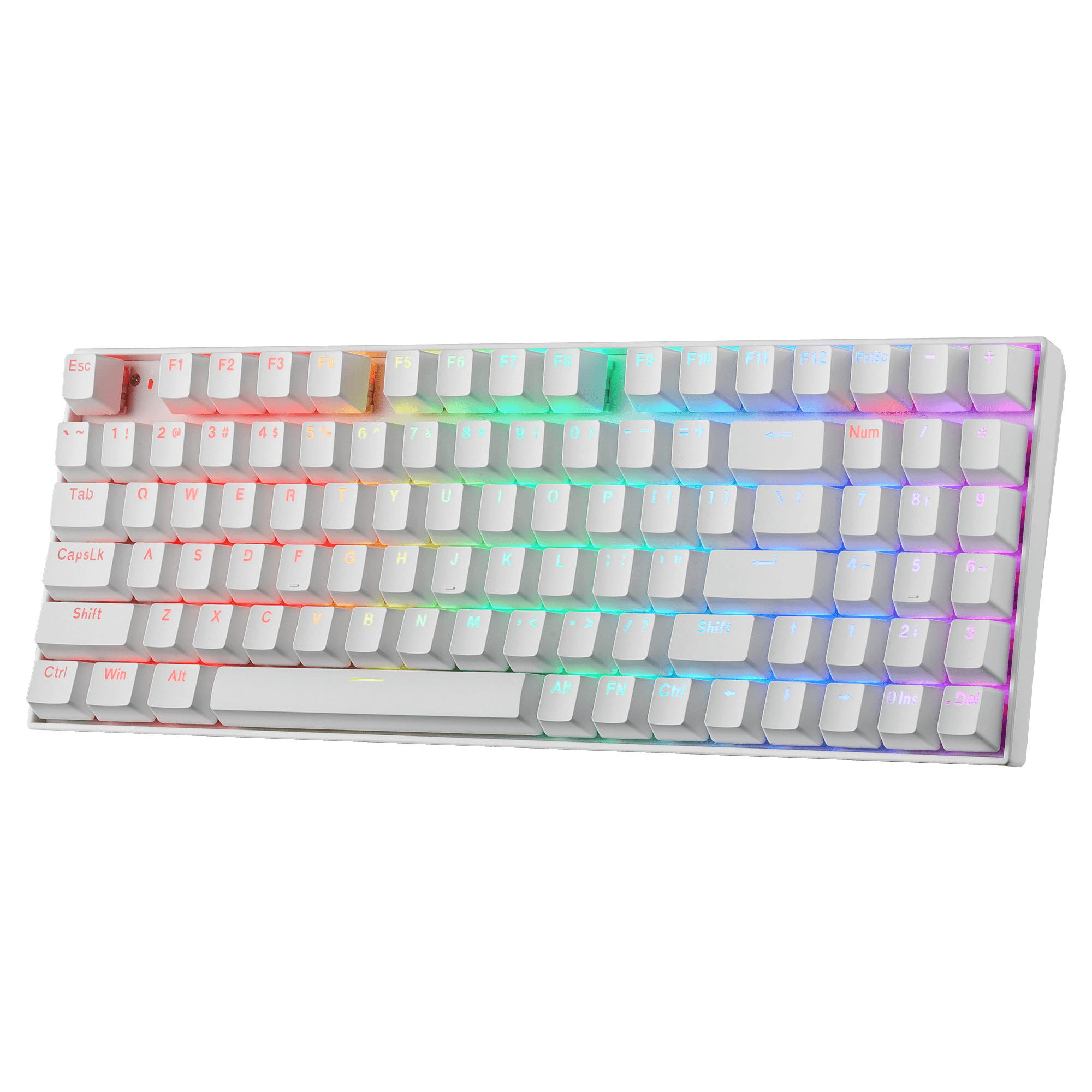 Redragon K736 PRO Rapid Trigger Wireless Gaming Keyboard, 90% 94 Keys 3-Mode Mechanical Keyboard w/Hyper-Fast Actuation, Dedicated Magnetic Switch, Actuation Point Adjustable, 8K Hz Polling Rate, White