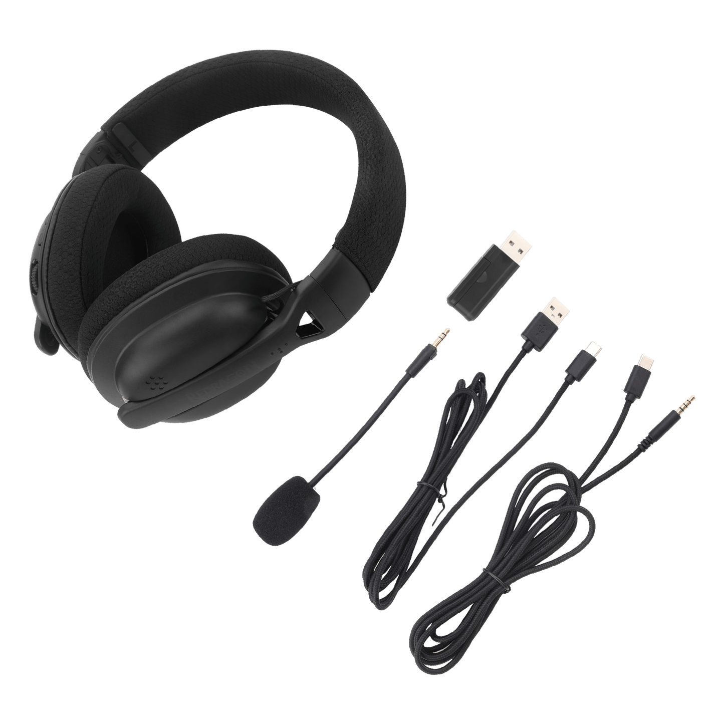 Redragon H819 Gaming Headset, 2.4GHz/BT/Wired, Black