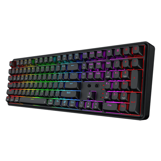 Redragon S163 3-Mode Wilreess Gaming Keyboard & Mouse Combo, 108 Keys K689 PRO RGB Gasket Keyboard and 8000 DPI M693 Gaming Mouse Bundle
