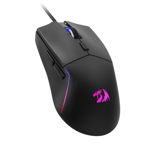Redragon M730 Wired RGB Gaming Mouse, 10000 DPI Lightweight Optical Mouse with 6 Programmable Buttons, Software Supports DIY Keybinds for PC Computer Windows Mac Laptop, Black