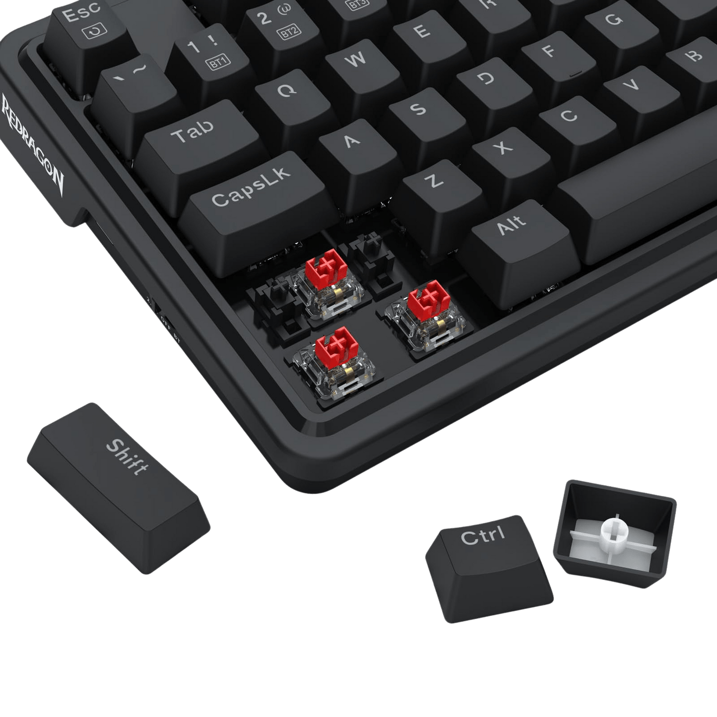 Redragon S168 3-Mode Wilreess Gaming Keyboard & Mouse Combo, 81 Keys K673 PRO RGB Gasket Keyboard and 8000 DPI M693 Gaming Mouse Bundle, Convenient Shared Dongle