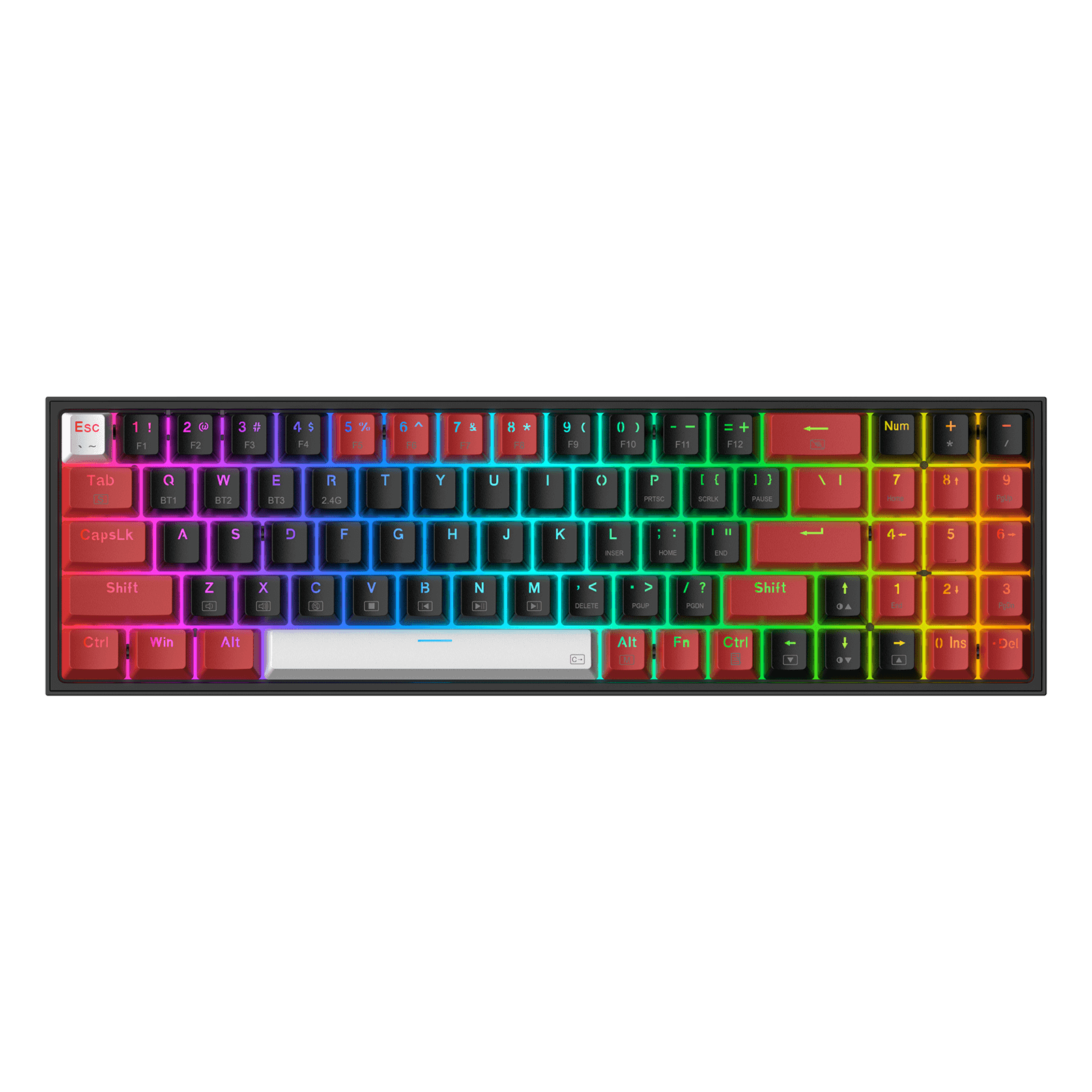 Redragon POLLUX K628-PRO 75% Wireless Hot-Swappable Gaming Redragon POLLUX K628-PRO 75% Wireless Hot-Swappable Gaming