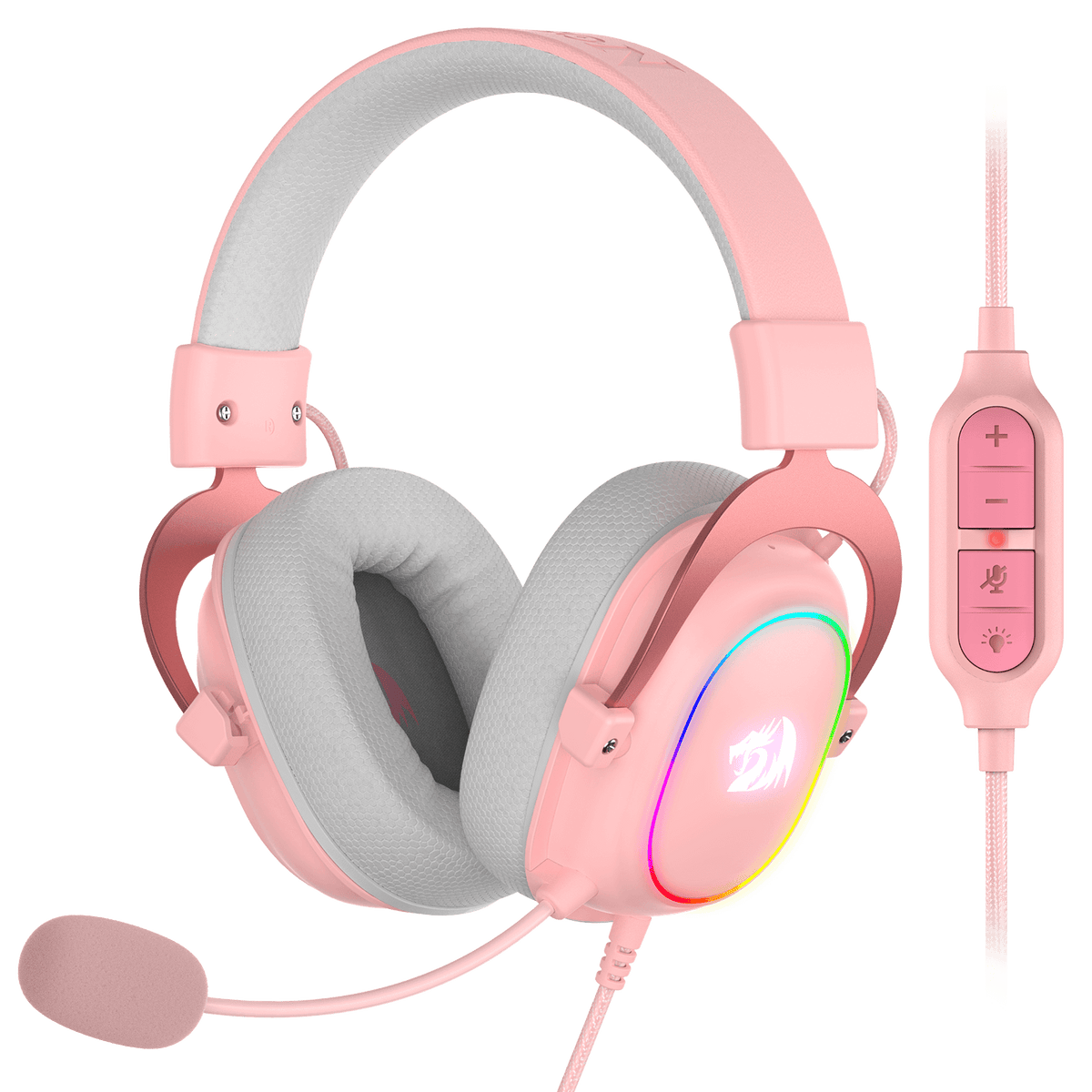 Redragon H510 ZEUS X Cute Kawaii Pink Gamer Headphones for Girls