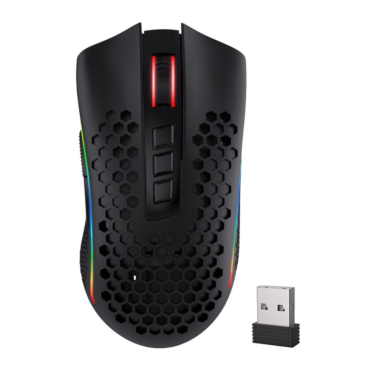 Redragon M808 Storm Lightweight RGB Wireless Gaming Mouse Honeycomb Shell –  Redragonshop