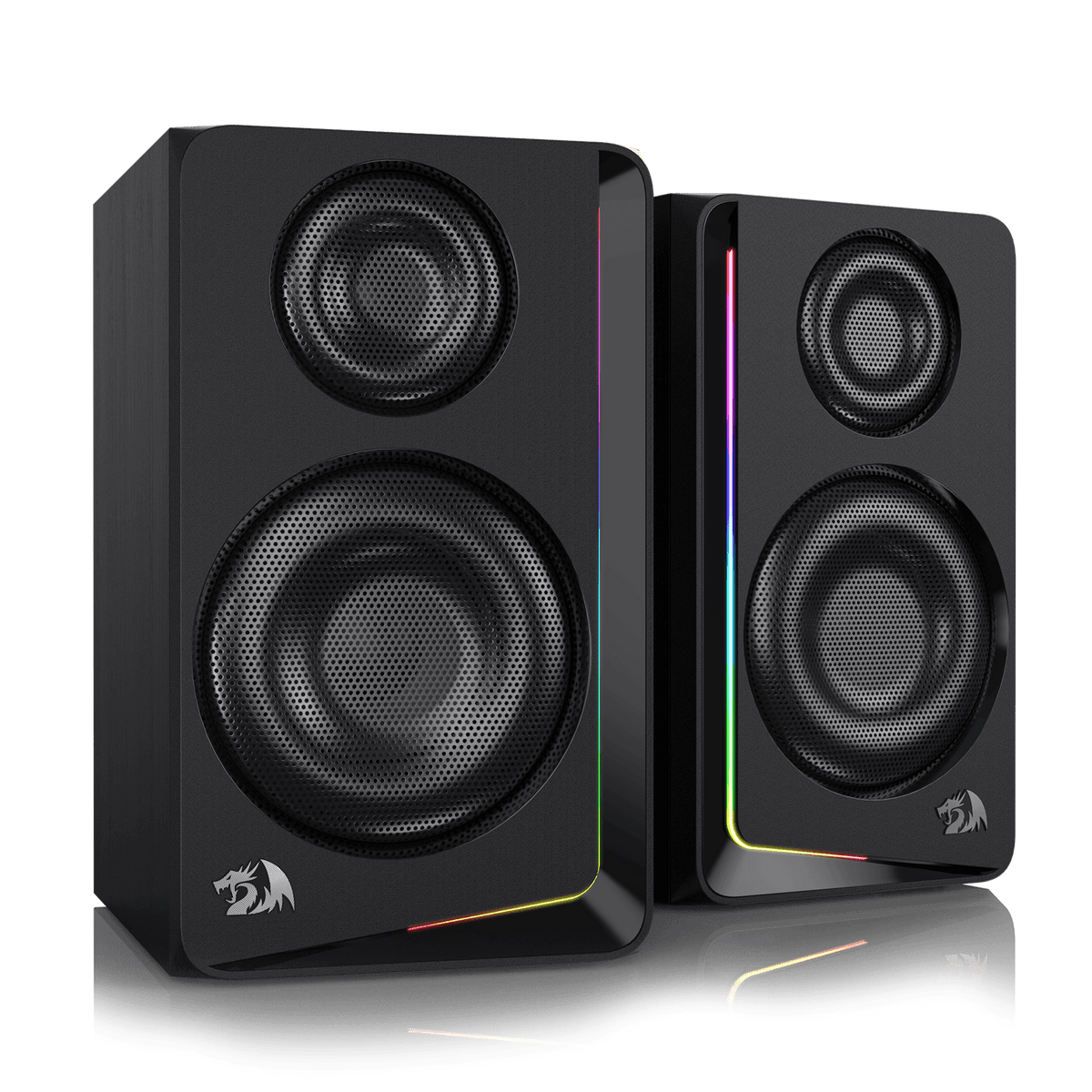 Redragon GS812 Wireless Wooden Desktop Speakers for