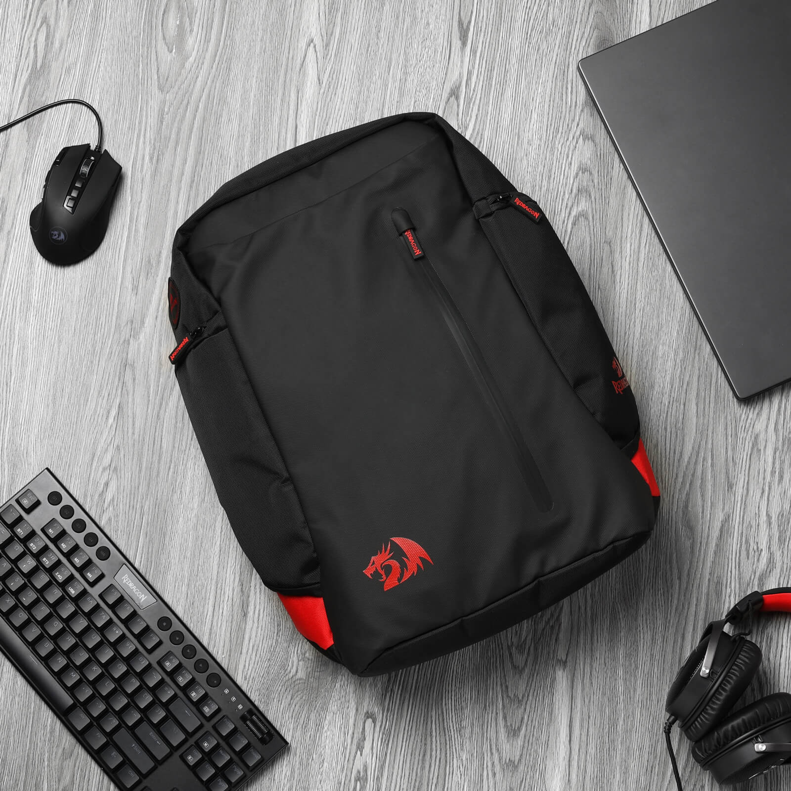 black gaming laptop backpack Redragon GB-94 Travel Laptop Backpack – Redragonshop