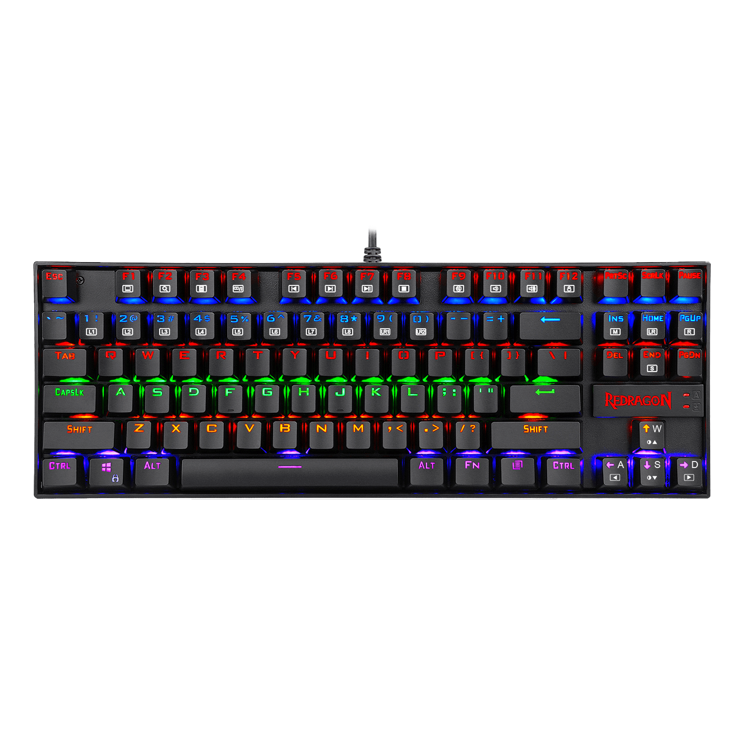 KUMARA K552 LED Rainbow Backlit Wired Keyboard