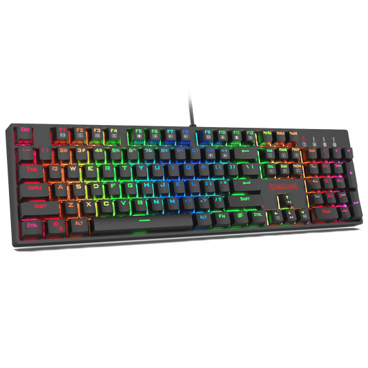 Redragon K582 SURARA RGB LED Backlit Mechanical Gaming Keyboard with104 Keys