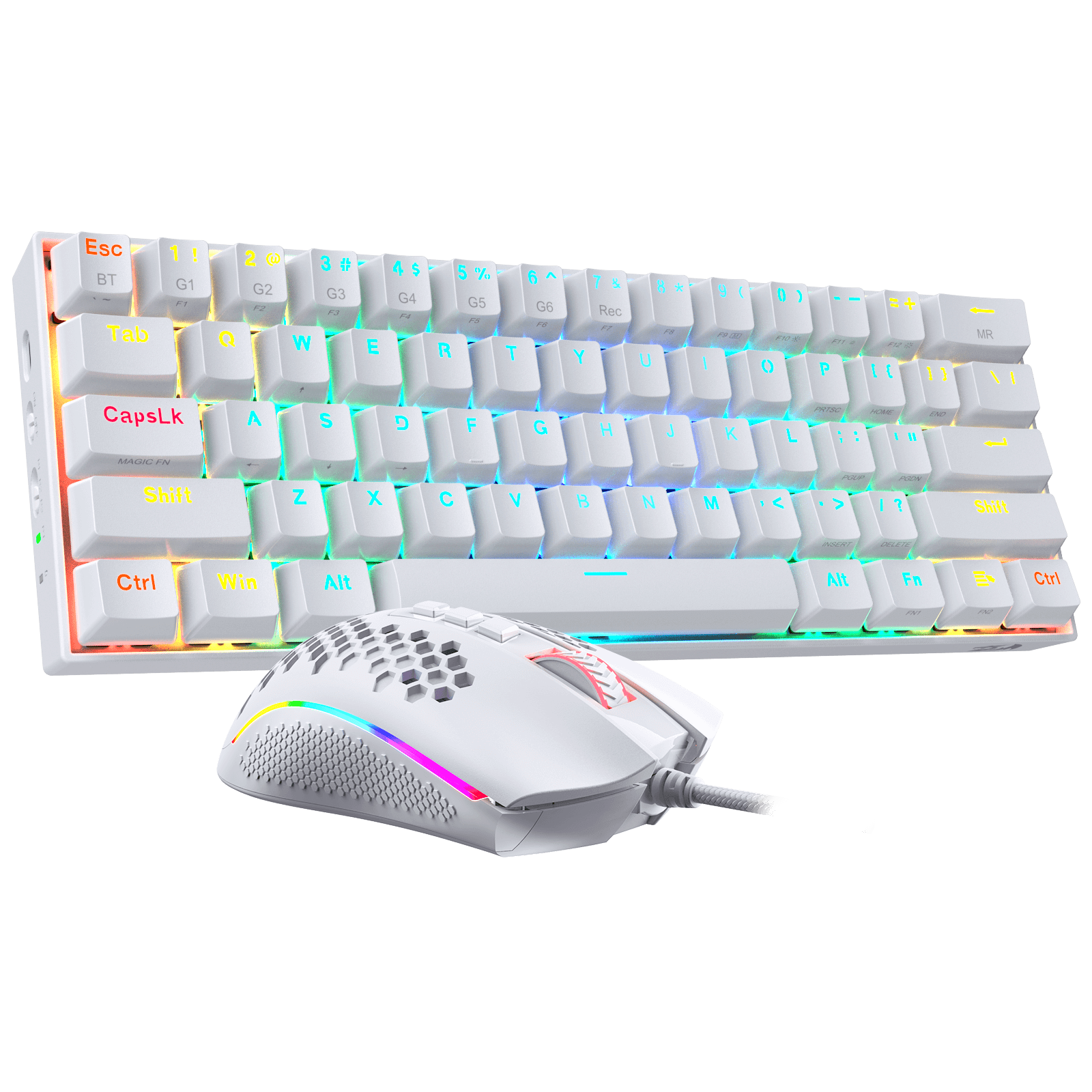 Redragon K530 60% Wireless Mechanical Keyboard & M808 Lightweight Mouse Bundle