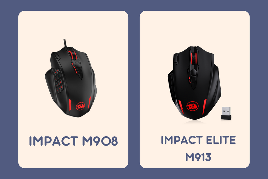 Redragon Impact M908 vs Impact Elite M913: An In-depth Comparative Review for MMO Gamers