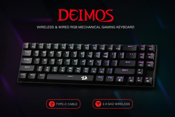Compact 70% Wireless TKL Mechanical Gaming Keyboard - Redragon K599 Deimos Review