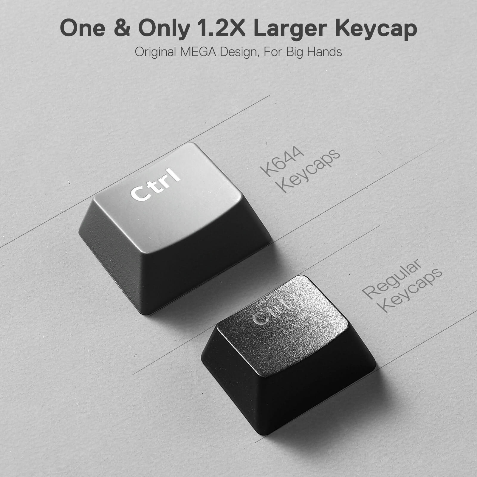 61 Keys Hot-Swappable Compact Mechanical Keyboard wUpgrade Hot-Swap PCB Socket & Creative 1.2X Larger Size