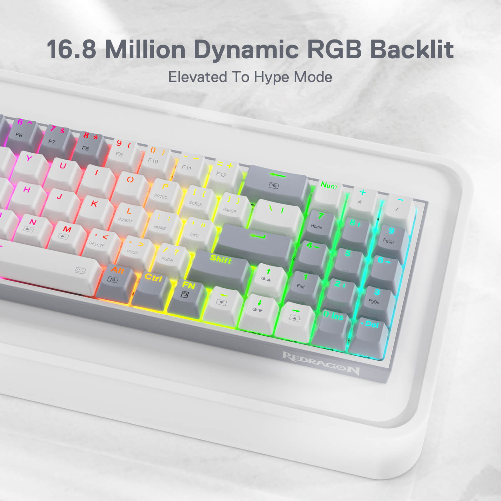 78 Keys Hot-Swappable Compact Mechanical Keyboard w/100% Hot-Swap Socket