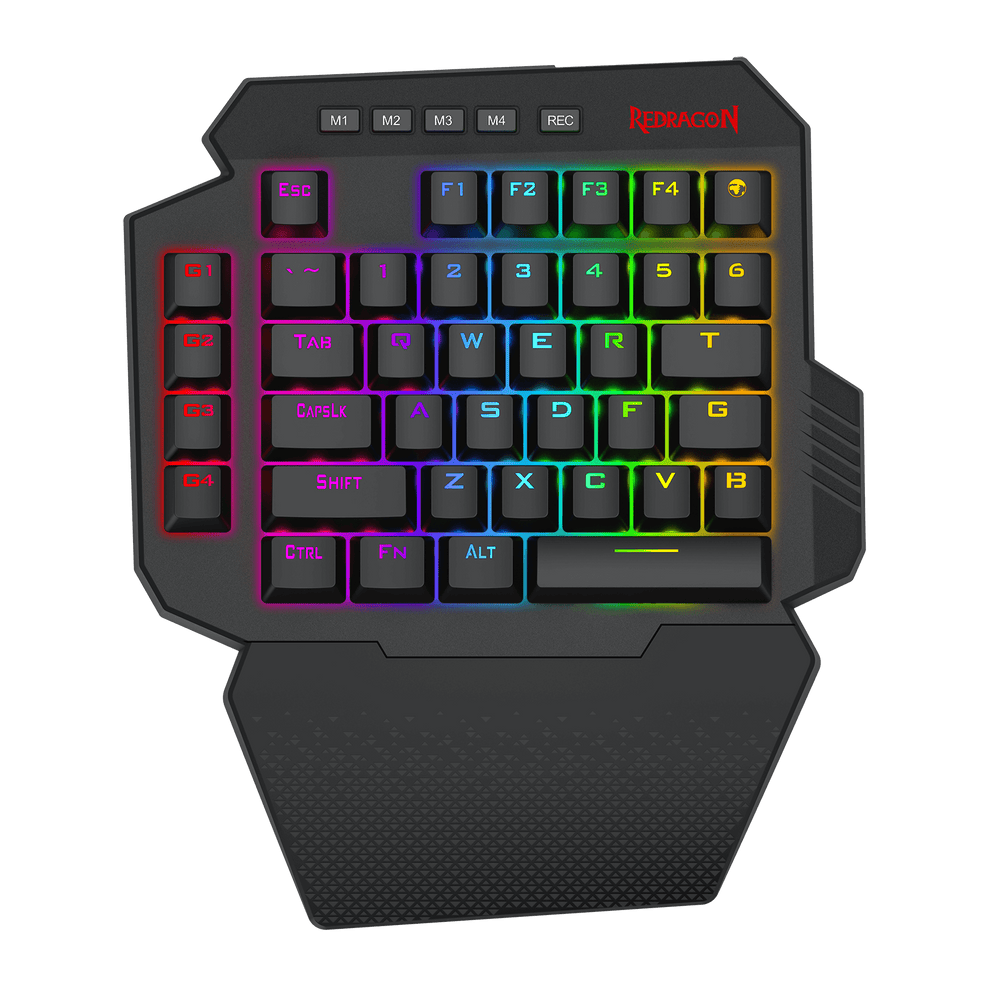 Single Hand Keypad Redragon K758 One-Handed RGB Mechanical Gaming Keypad – Redragonshop