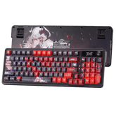 REDRAGON CB202AK Keyboard & Mouse, RGB, 2.4Ghz/BT/Wired, Dragon Chant Switches, Black