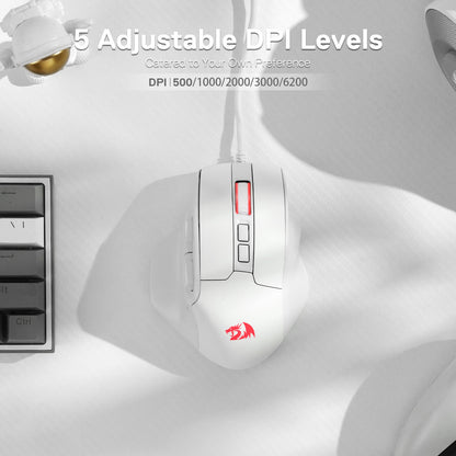 Redragon M806 Bullseye white Gaming Mouse