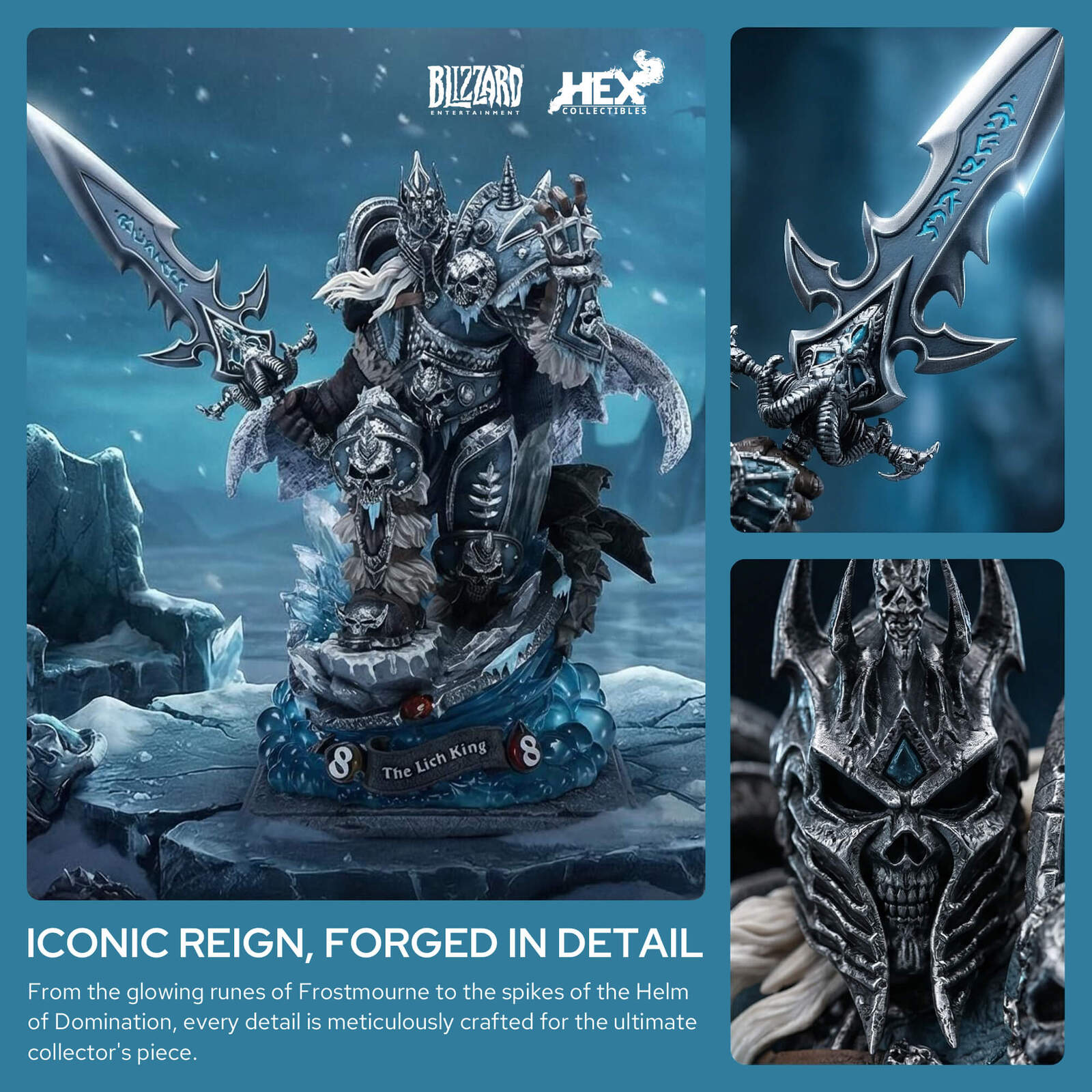 Hearthstone Lich King Statue Collectible Display – Redragonshop