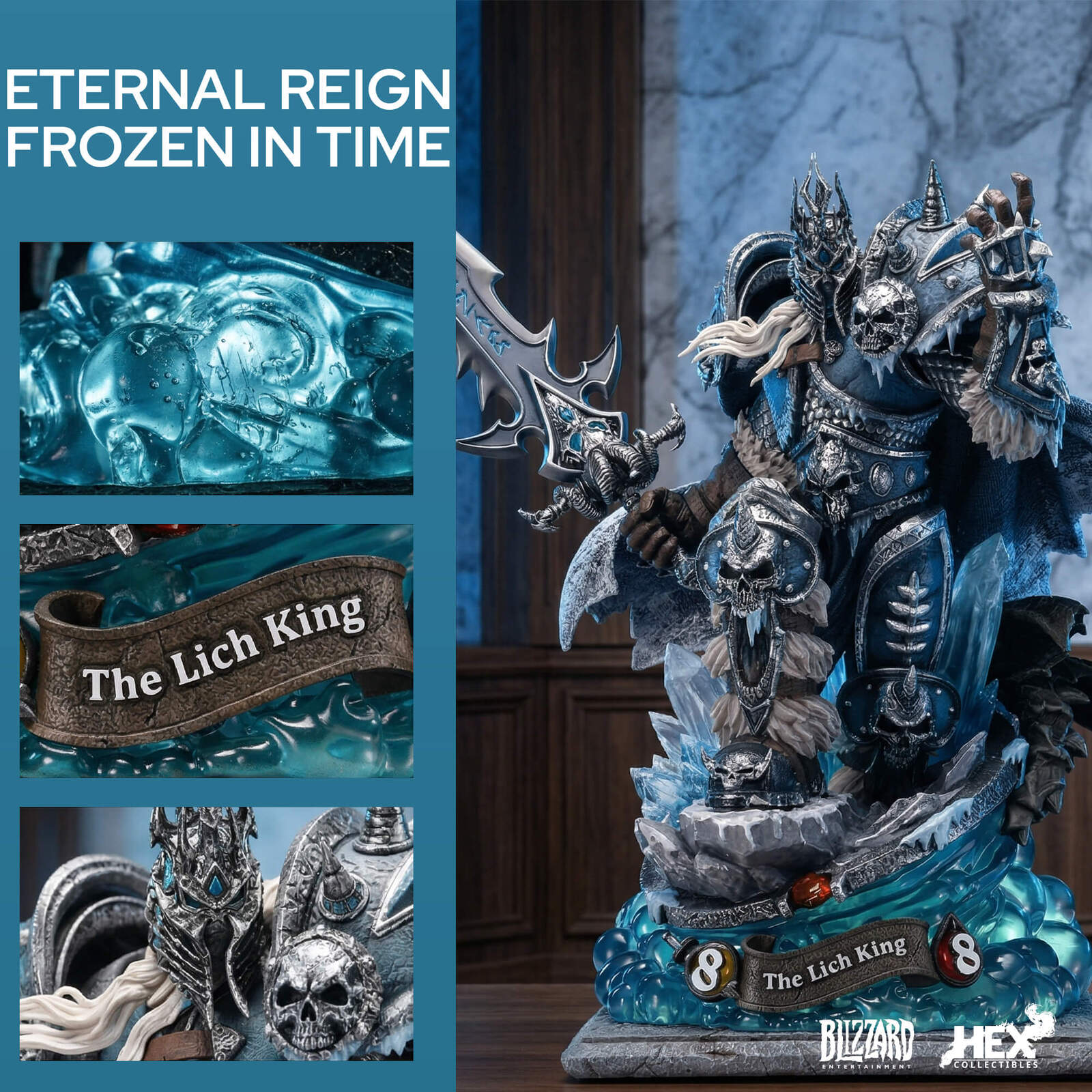 Hearthstone Lich King Statue Collectible Display – Redragonshop