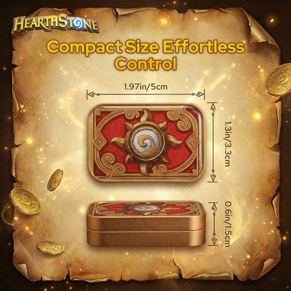 Blizzard Hearthstone Official Licensed Fidget Toys Adults,Metal Infinite Fidget Slider, Magnetic Push Card, Fidget Toy for Stress Relief Anxiety ADHD,Office Gadgets,Gift for Man Women Hearthstone Fans