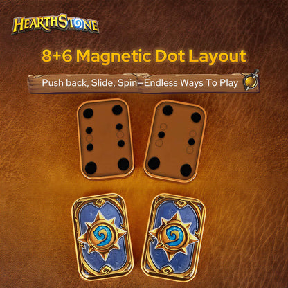 Blizzard Hearthstone Official Licensed Fidget Toys Adults,Metal Infinite Fidget Slider, Magnetic Push Card, Fidget Toy for Stress Relief Anxiety ADHD,Office Gadgets,Gift for Man Women Hearthstone Fans