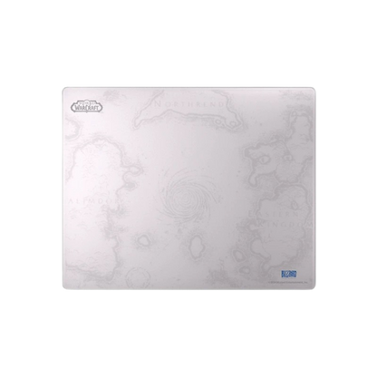 Blizzard WoW Game GLass Mouse Pad, Azeroth-Themed, Tempered Glass Material, Office & Home, Non-slip rubber base, Special Glass Surface for Top Accuracy and Speed , Easy to Clean, Obsidian White, 13.8*11.8Inch | show